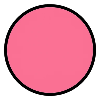 pink circle sticker