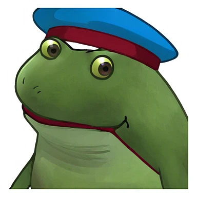 Duplex house with blue siding and maroon trim sticker