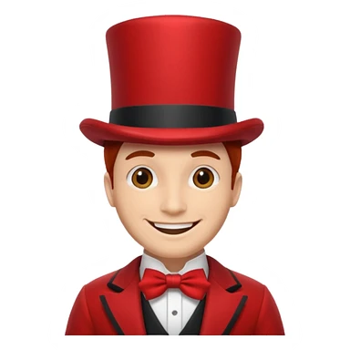 red circus man sticker