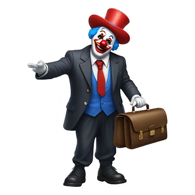 A presidential clown sticker