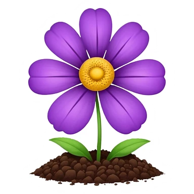 I wish there was soil instead of a flower pot. sticker