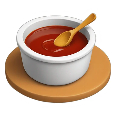 sauce in a dipping dish sticker