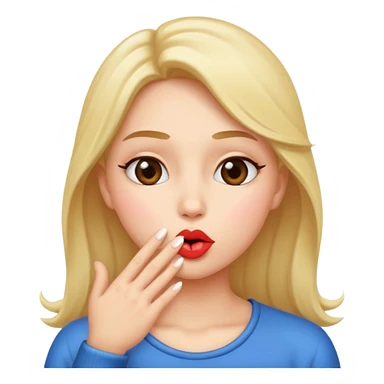 blowing kiss sticker