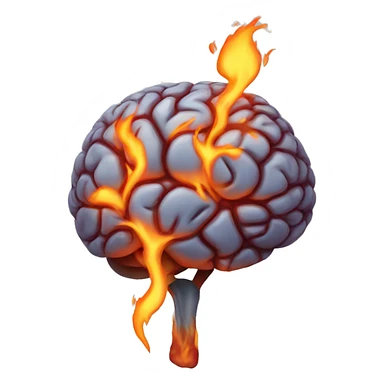brain on fire sticker