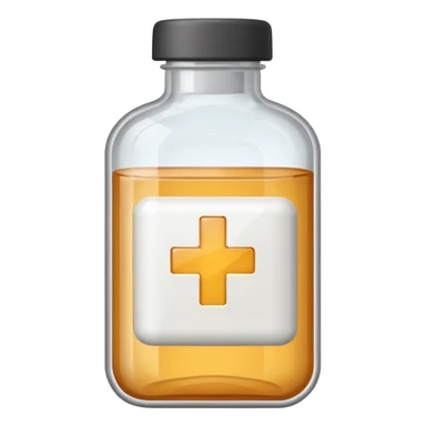 medicine bottle in case in nutral colors sticker