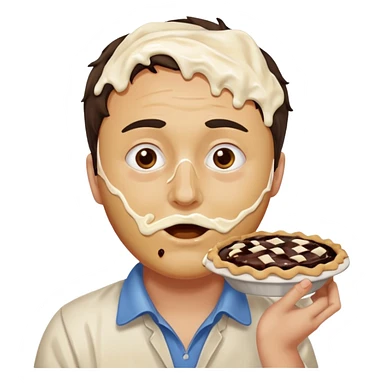 pie in the face sticker