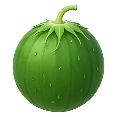 Cucumber on a ball sticker
