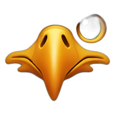 Eagle With only orange and white head sticker