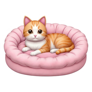 Soft pink Cat bed with out cat sticker