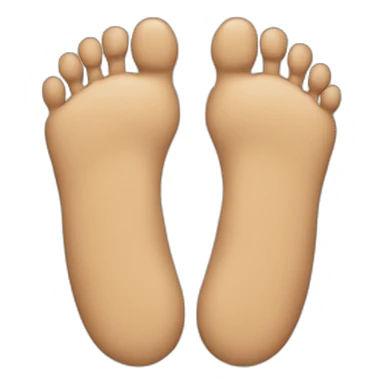 Two left feet with interlocked toes sticker