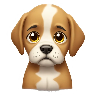 sad puppy sticker
