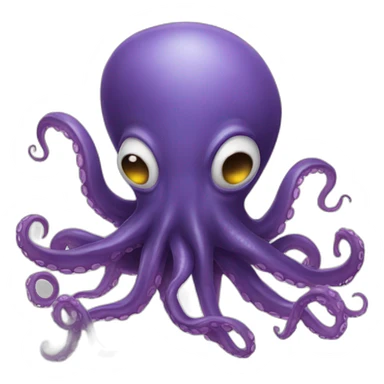 Octopus alien sticker