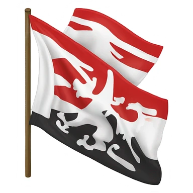 Flaga biało-czerwono-Biała sticker