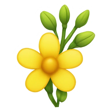 Flower yellow sticker