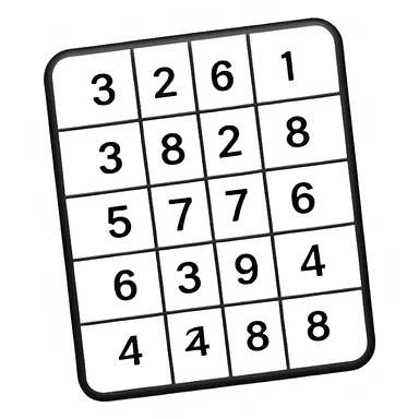 Sudoku sticker