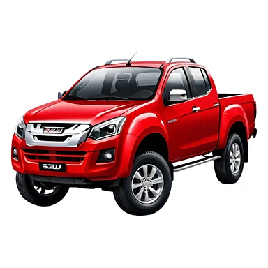 Isuzu D-MAX - Isuzu (Model Year: 2024) (Iconic colour: Red) sticker