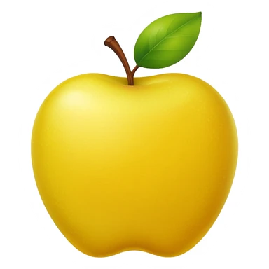 Yellow version of green apple sticker