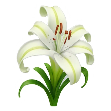 Lilly flower sticker