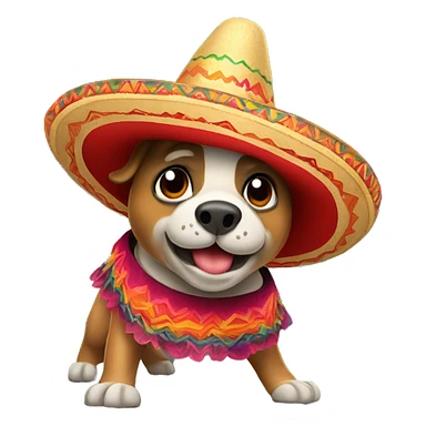 pigoeon wearing sombrero dancing sticker