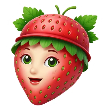 strawberry front the mic with hat sticker