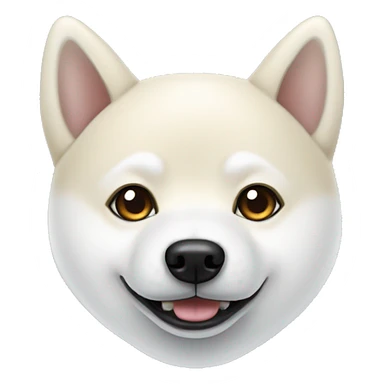 white shiba inu sticker