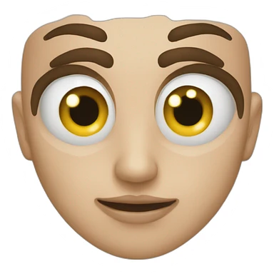 Haussement des yeux sticker