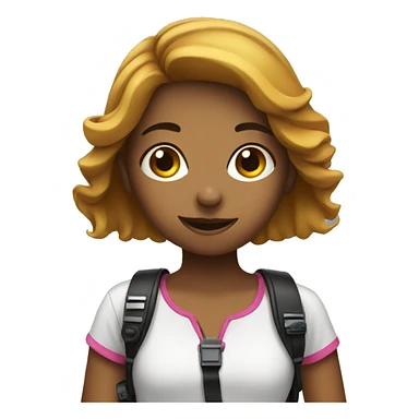 Girl with camera sticker