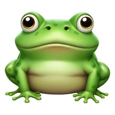 Frog but obese sticker