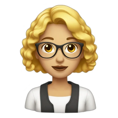 designer woman with tablet sticker