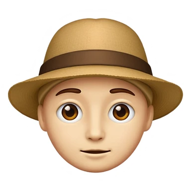 Şapkalı yüz sticker