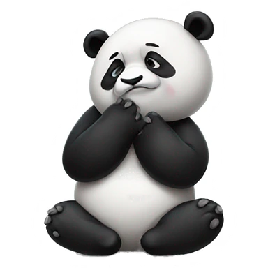 Panda facepalming  sticker