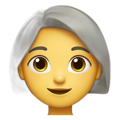 Shy girl blushing sticker