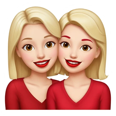 two girls making out  sticker