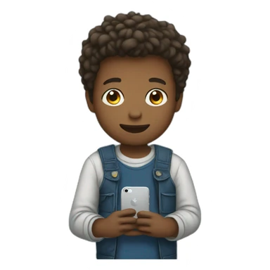 boys with iphone sticker