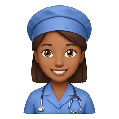 woman health worker sticker