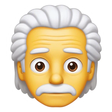 Simpson white hair sticker