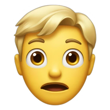 surprised face emoji sticker