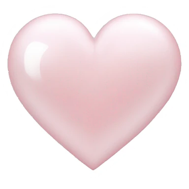 pearl light pink heart sticker