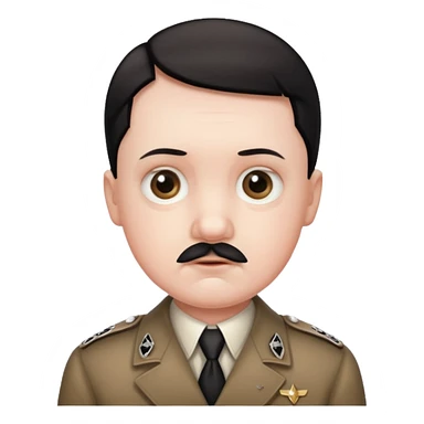 Hitler cute babyface sticker
