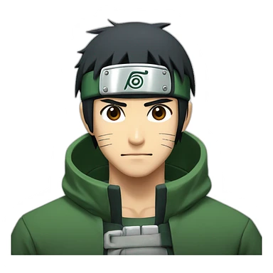 rock lee from naruto anime sticker