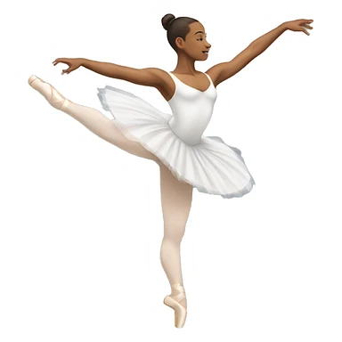 ballet core in a white tutu sticker
