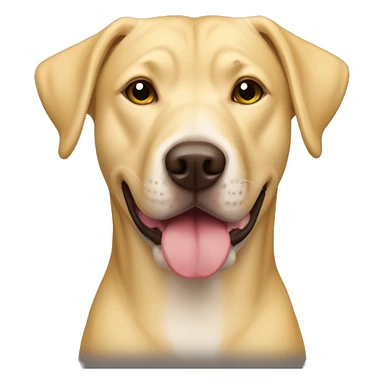 yellow lab and pitbull mix sticker
