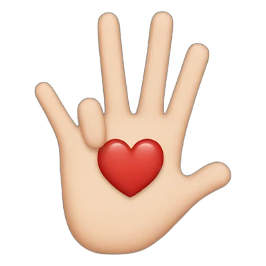 finger heart sticker