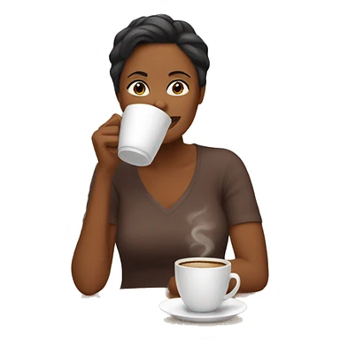 Mom drinking coffee sticker