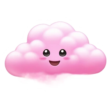 Pink cloud raining pink diamonds sticker