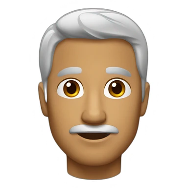 Hombre  pelo castaño corto 55 años sticker