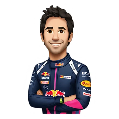 Sergio perez at redbull sticker