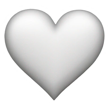 White heart emoji sticker