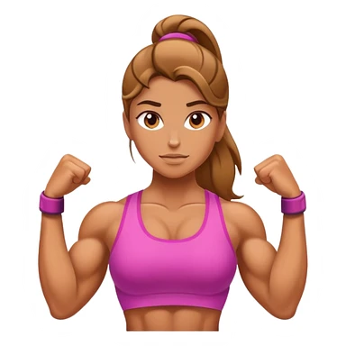 Muscle girl sticker