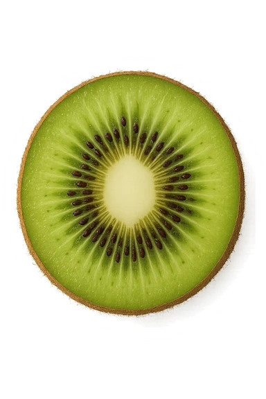kiwi visto dall'alto, iperrealistiche 4k sticker